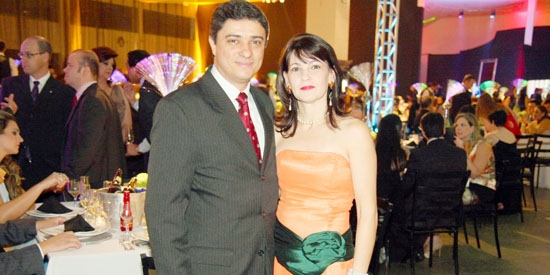 Márcio de Jesus, e sua mulher Adeliana Cardoso Silva também prestigiaram o Top Franca 